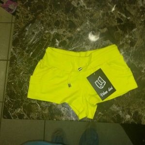 NWT Urban Diva size small yellow shorts